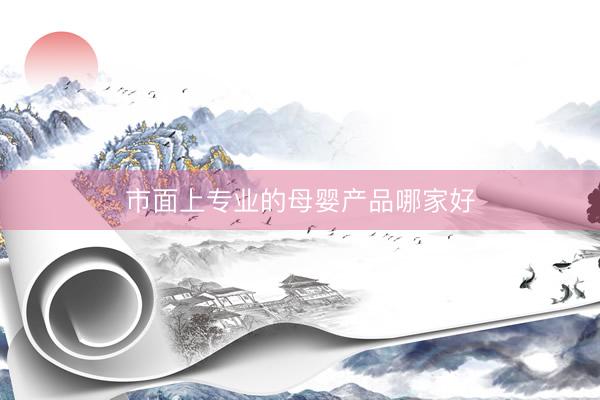 市面上专业的母婴产品哪家好