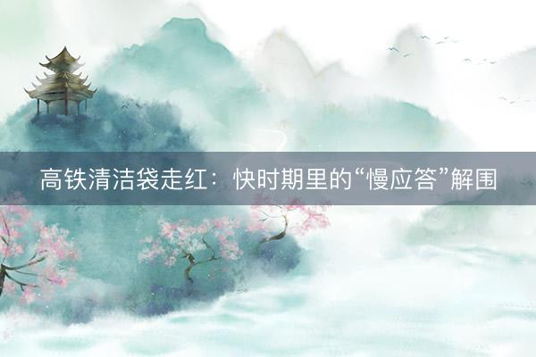高铁清洁袋走红：快时期里的“慢应答”解围