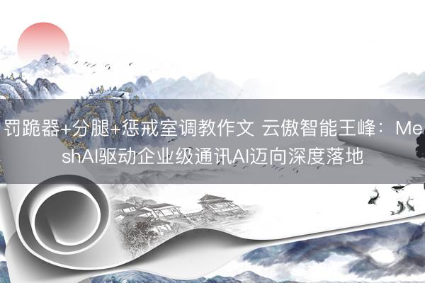 罚跪器+分腿+惩戒室调教作文 云傲智能王峰：MeshAI驱动企业级通讯AI迈向深度落地