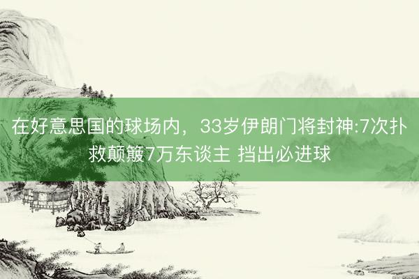 在好意思国的球场内，33岁伊朗门将封神:7次扑救颠簸7万东谈主 挡出必进球