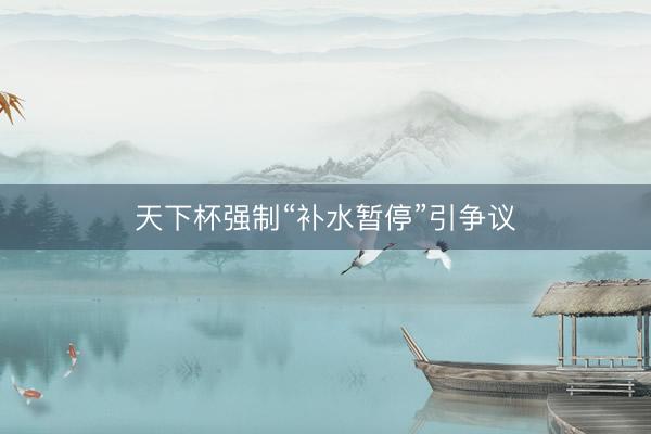 天下杯强制“补水暂停”引争议